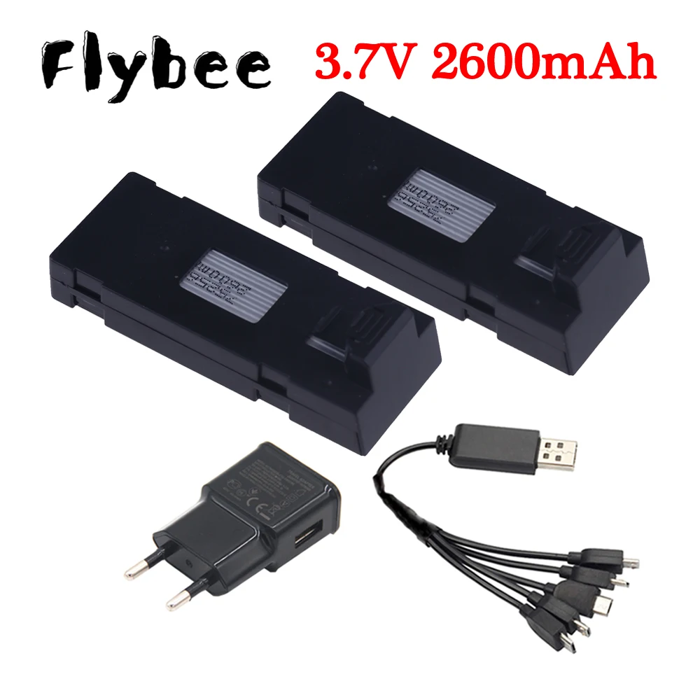 3.7V 2600mAh RC Drone Battery  - Eachine Drone E58 ulasan dan harga