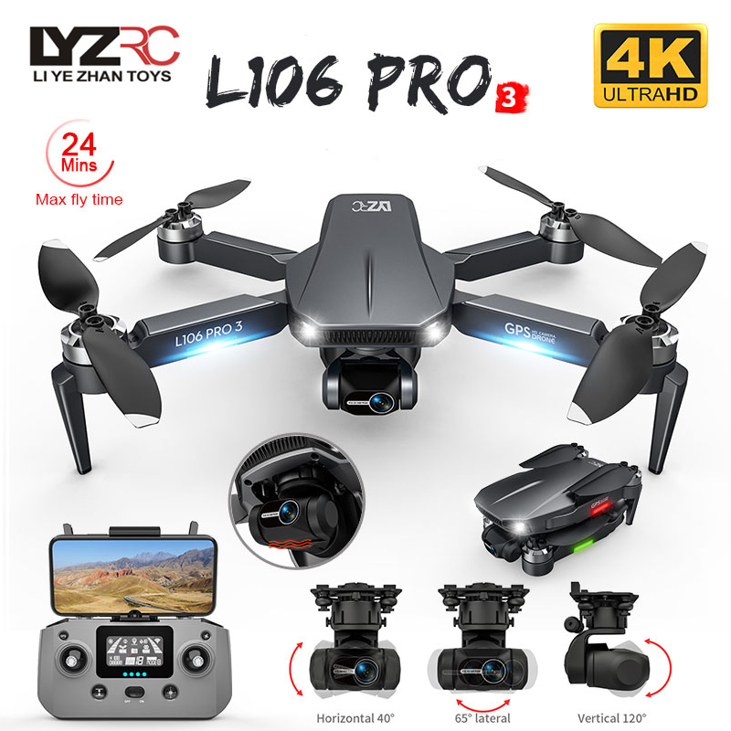 L106 Pro 3 Drone 5G WIFI FPV F - Drone Camera With Gimbal ulasan dan harga