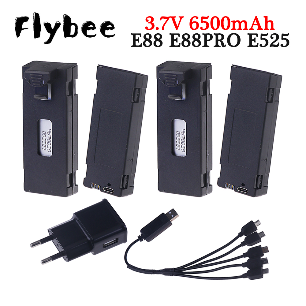 Rechargeable 3.7V 6500mAh Batt - Eachine Drone E58 ulasan dan harga